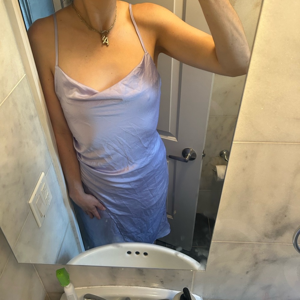 Isalis Lilac Long Thigh-Slit Size M Dress